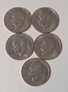 5-IKE Eisenhower Dollars Misc. Years