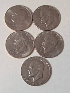 5-IKE Eisenhower Dollars Misc. Years