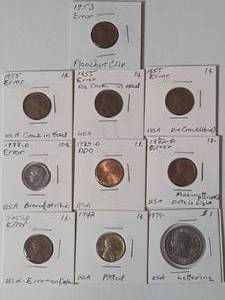 10-Error Coins - uncertified