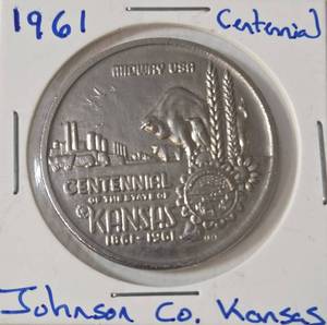 1961 Johnson Co. Kansas Centennial Coin