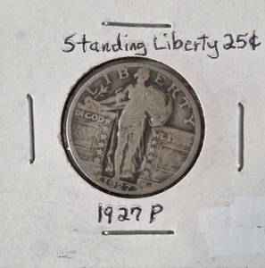 1927 Standing Liberty Quarter Dollar - Silver