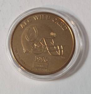 1996 Indianapolis Colts AFC Wild Card limited edition commemorative coin  - The road to Super Bowl 31- New Orleans