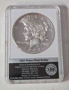 High Relief Silver Dollar Proof Archival Collection.  Material CuNi layered in .999 silver