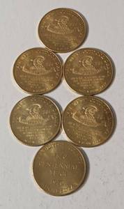 5 - 1961 Dakota Territory Centennial medal specifically a commemorative trade token and 1 -Kandiyohi County Centennial Commemorative Medal from 1970