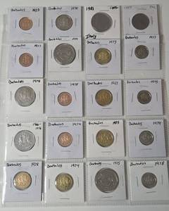 Sheet of Foreign Coins- High Relief - 20 Coins