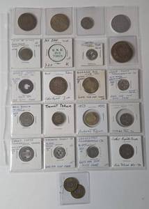 Sheet of Trade and Transit Tokens - 21 Tokens