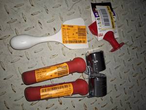 Linoleum Flooring tools and rollers