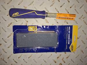 Tile sanding stone and diamond file