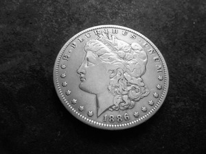 1886 O Morgan Silver Dollar