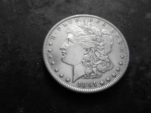 1891 S Morgan Silver Dollar