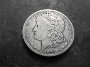 1894 O Morgan Silver Dollar