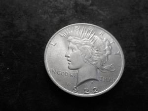 1922 Peace Silver Dollar Has Interesting Die Cracks Reverse And Obverse