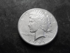 1921 Peace Silver Dollar High Relief
