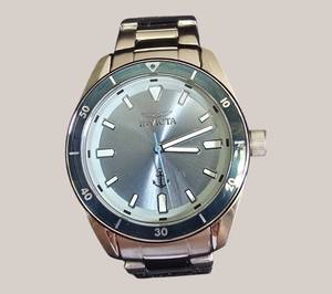 INVICTA Ocean Voyage Mens Watch  39mm Aqua Blue Dial  Stainless Steel  New in Box