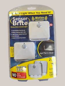 Sensor Brite Wireless Motion LED Light  Stick Anywhere  NEW Overstock