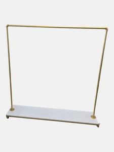 Store Display Rolling Garment Rack  Gold Frame, Boutique Style