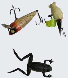 Vintage Lure Trio  Topwater, Frog & Classic Charm