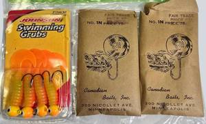 Vintage & Modern Tackle Mix  Johnson Grubs  Classic Baits