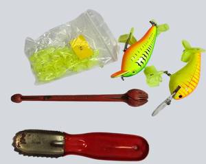 Fishing Gear Grab Bag  Lures, Tools & Bright Extras