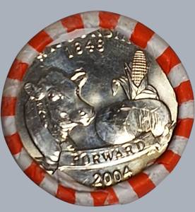 2004-P Wisconsin  State Quarters Roll  Estate Find  BUUNC End Coins