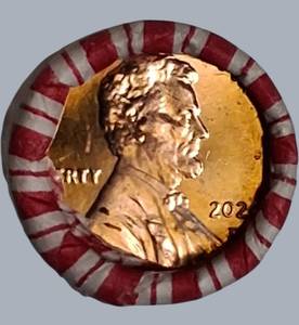 5 Rolls of 2024 Pennys BU Lincoln Shield  Gem Red Coins  Fresh Bank Rolls