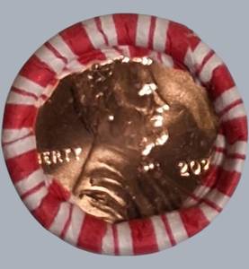 5 Rolls of 2024 Lincoln Shield Pennys  BU Red  Estate Fresh Coin Roll