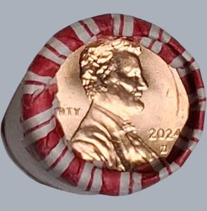 2024 Lincoln Shield Cent Rolls  BU Red Copper  Collector Favorite