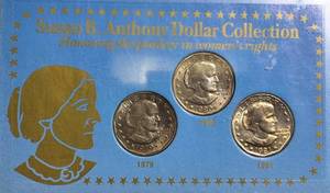 Susan B. Anthony Dollar Display Set (19791981)  Classic Collection