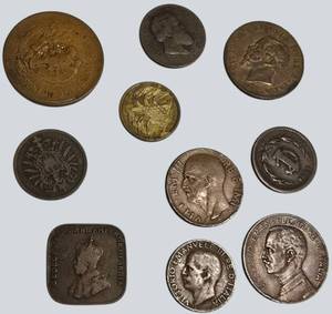 WORLD COINS BULK LOT  DIFFERENT COUNTRIES & TYPES