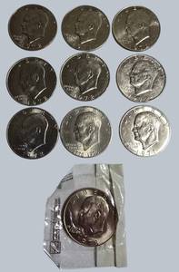 IKE DOLLAR LOT  19711978 MIX  BICENTENNIAL INCLUDED  NICE GROUP