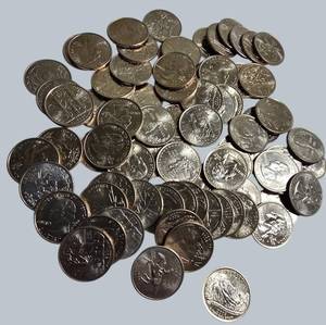 Estate Find  Uncirculated Quarter Lot  80 Coins, $20 Face Value