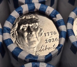 Halted - Please contact affiliate - Fresh Bank Box 2026-D Nickels  50 Rolls  Semiquincentennial Release