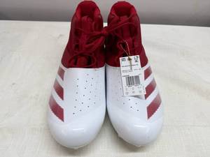 Size 12.5 Addidas Football Cleets-Red