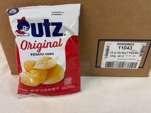 60x 1.5oz Utz Regular Potatoe Chips-BB 11-2025