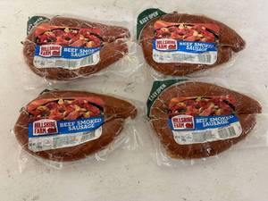 E. 4x 12oz Hillshire Farm Beef Smoked Sausage