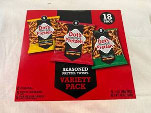 SSS. 18 bags Variety Pack Dots Pretzels