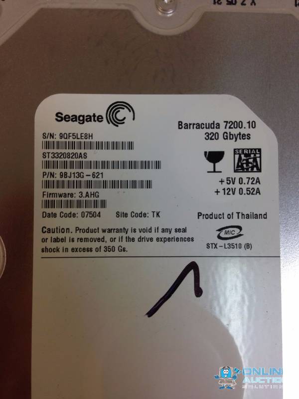 Seagate Barracuda 7200.10 320GB 3.5 Hard Drive
