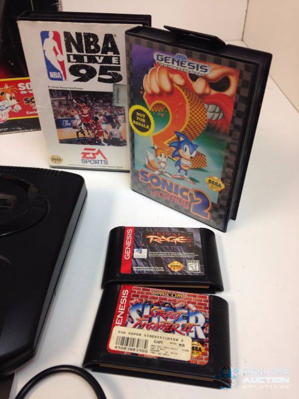 Sega Genesis Video Game Console with (2) Remotes
