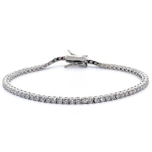 Classic 3 Carat Diamond Tennis Bracelet $2,999 Retail VIDEO