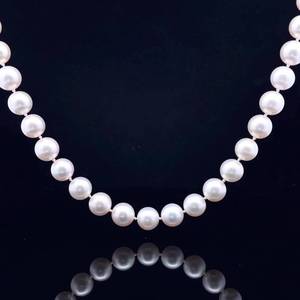 22.5 Pearl Necklace in 14K Yellow Gold $10,550 Appraisal Included VIDEO
