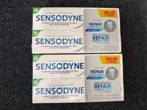 4 Tubes Of Sensodyne Toothpaste