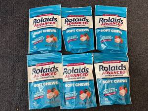 6 Bags Of Rolaids Soft Chews