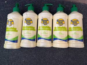 5 Bottles Of Banana Boat After Sun Lotion