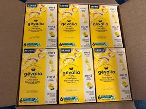 6 Packs Of Gevalia Chai Spice Latte