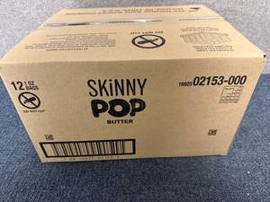 Box Of Skinny Pop Butter Popcorn