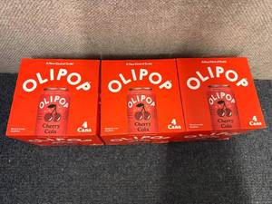 3 X 4Ct Packs Of Cherry Cola Olipop