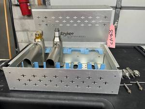 MSRP $3,000 Stryker System 2000 Orthopedic Drill Set Surgical Handpieces  Attachments In Sterilization Case High Torque Multi Tool System Compatible With Multiple Ortho Attachments