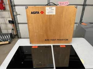 Agfa 37KC3 CR ADC Compact Test Phantom Set Radiology QA Calibration Plates For Contrast  Spatial Resolution Testing Heavy Duty Reinforced Wooden Carry Case