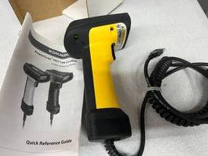 Datalogic PowerScan PD7100 Industrial Barcode Scanner Rugged Handheld Linear Imager Fast 1D Scanning Corded Heavy Duty Yellow Housing Designed For High Volume Use Perfect For Warehouse, Retail, & Distribution Centers