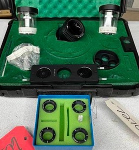 MSRP $2,000 Hoffman Modulation Contrast Microscope Set Condenser Slider  20X Objective Annuli Produces 3D Like Relief Imaging Works Through Plastic Dishes Perfect For Live Cell Viewing IVF Labs Research Microscopy & Unstained Specimens